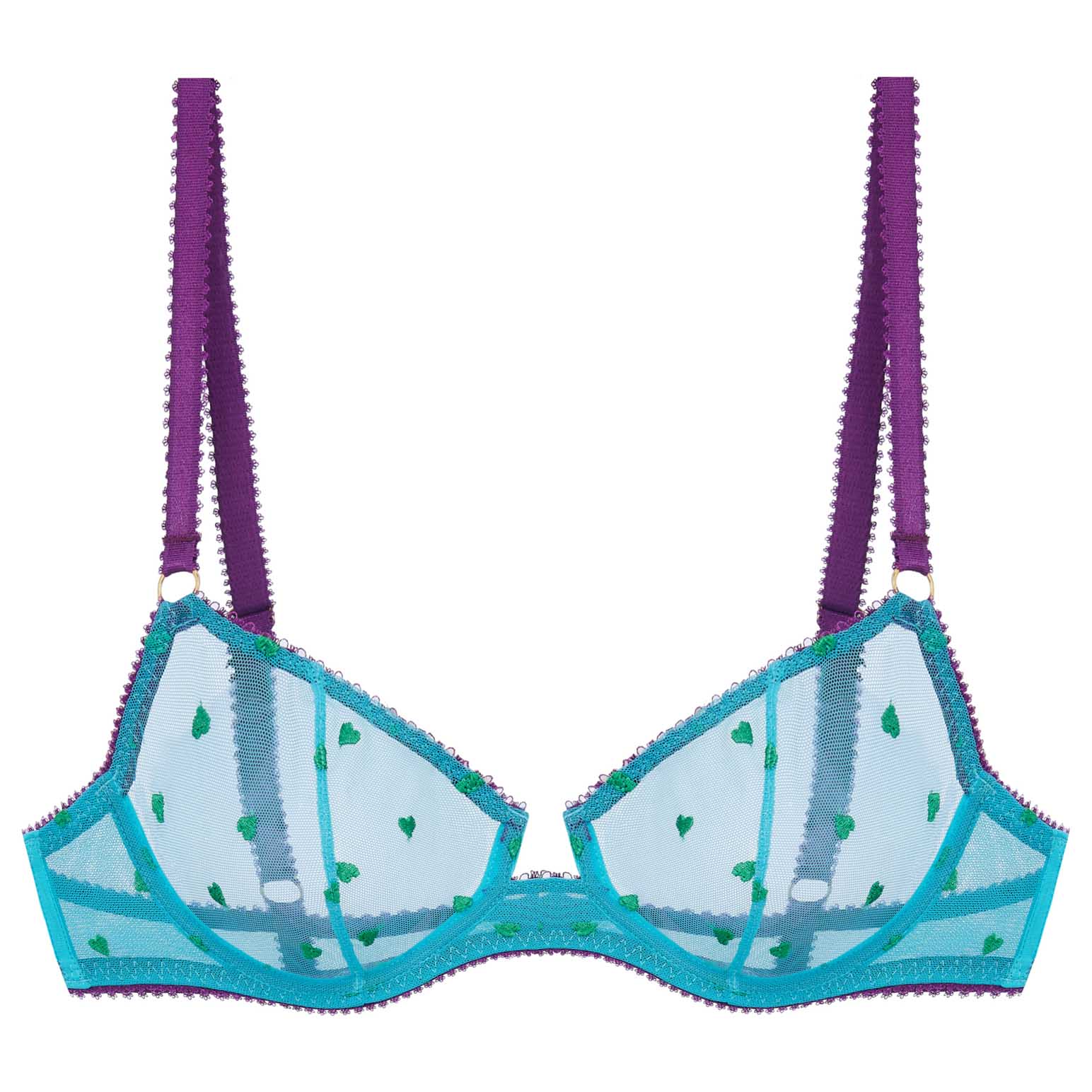 Dora Larsen Nelle Heart Embroidery Underwire Bra